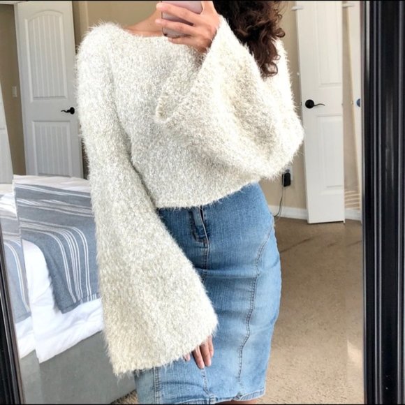 Endless Rose Sweaters - NWT endless rose sparkle bell sleeve sweater